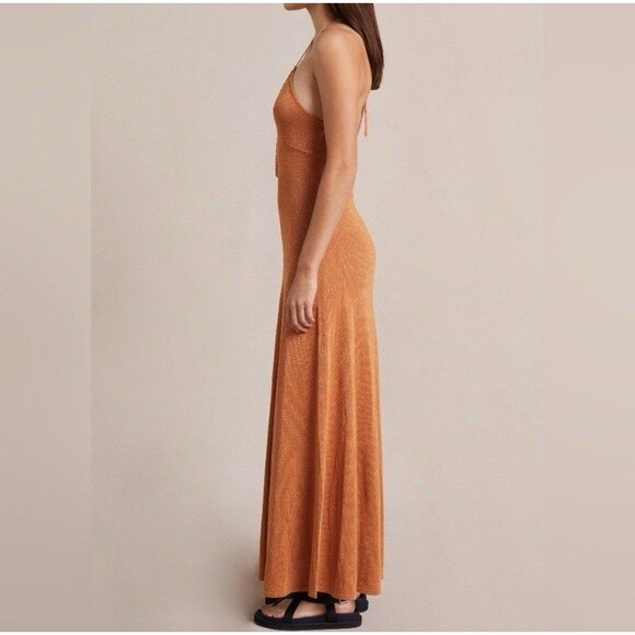NWT Bec + Bridge x Free People Desert Sun Indya Knit Maxi Cutout Dress Size 12 - Picture 3 of 16